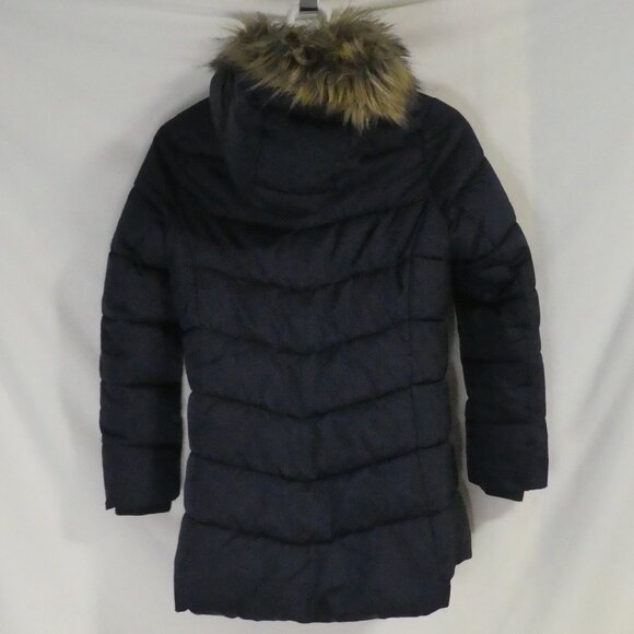 H&M | size 10-11 years | Navy Blue Hooded Quilted Puffer Coat - Parka - Jacket - Picture 3 of 13